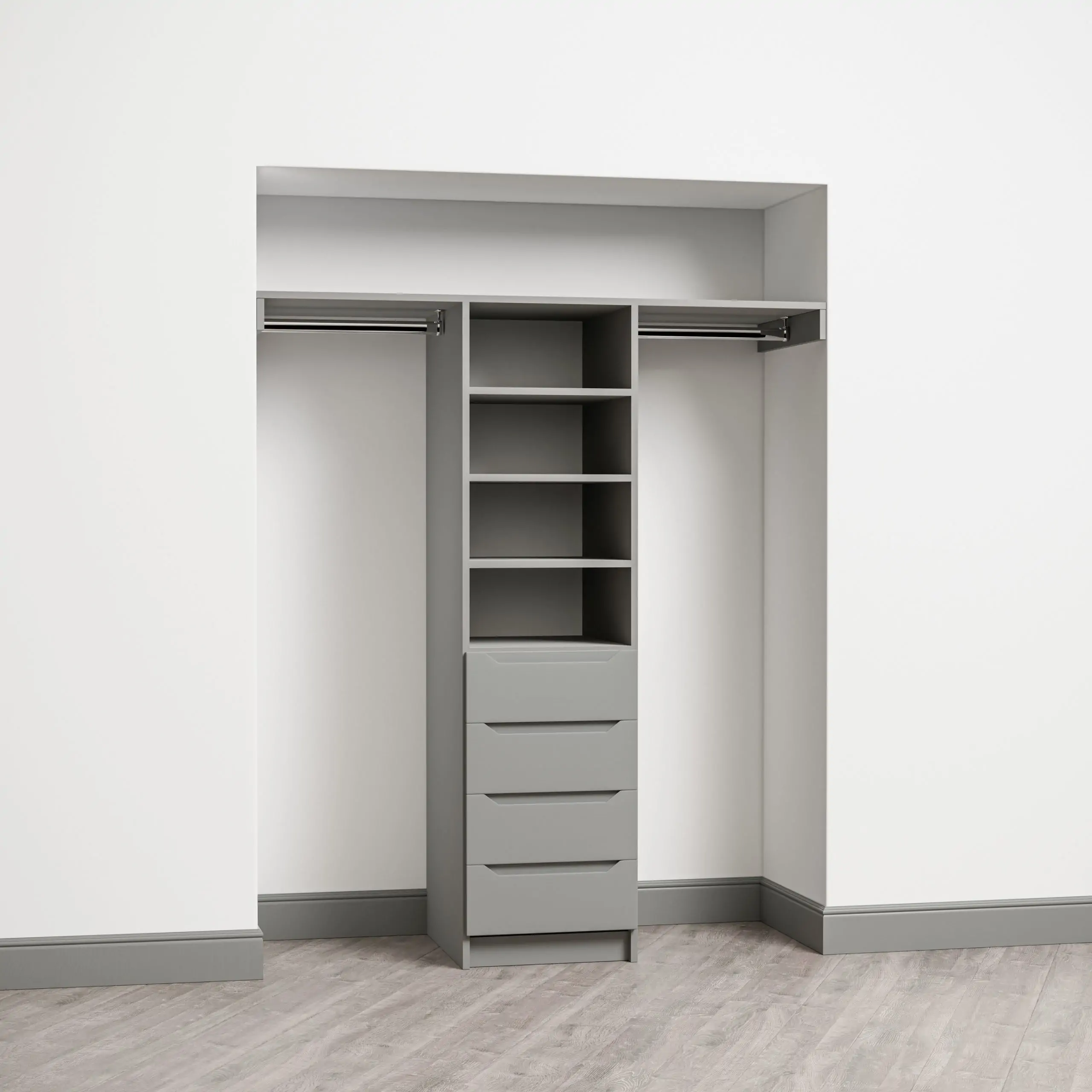 4 Drawer Shelf Tower